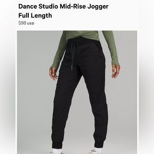 Lululemon Dance Studio Mid-Rise Jogger
Full Length